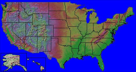 united states geo map us